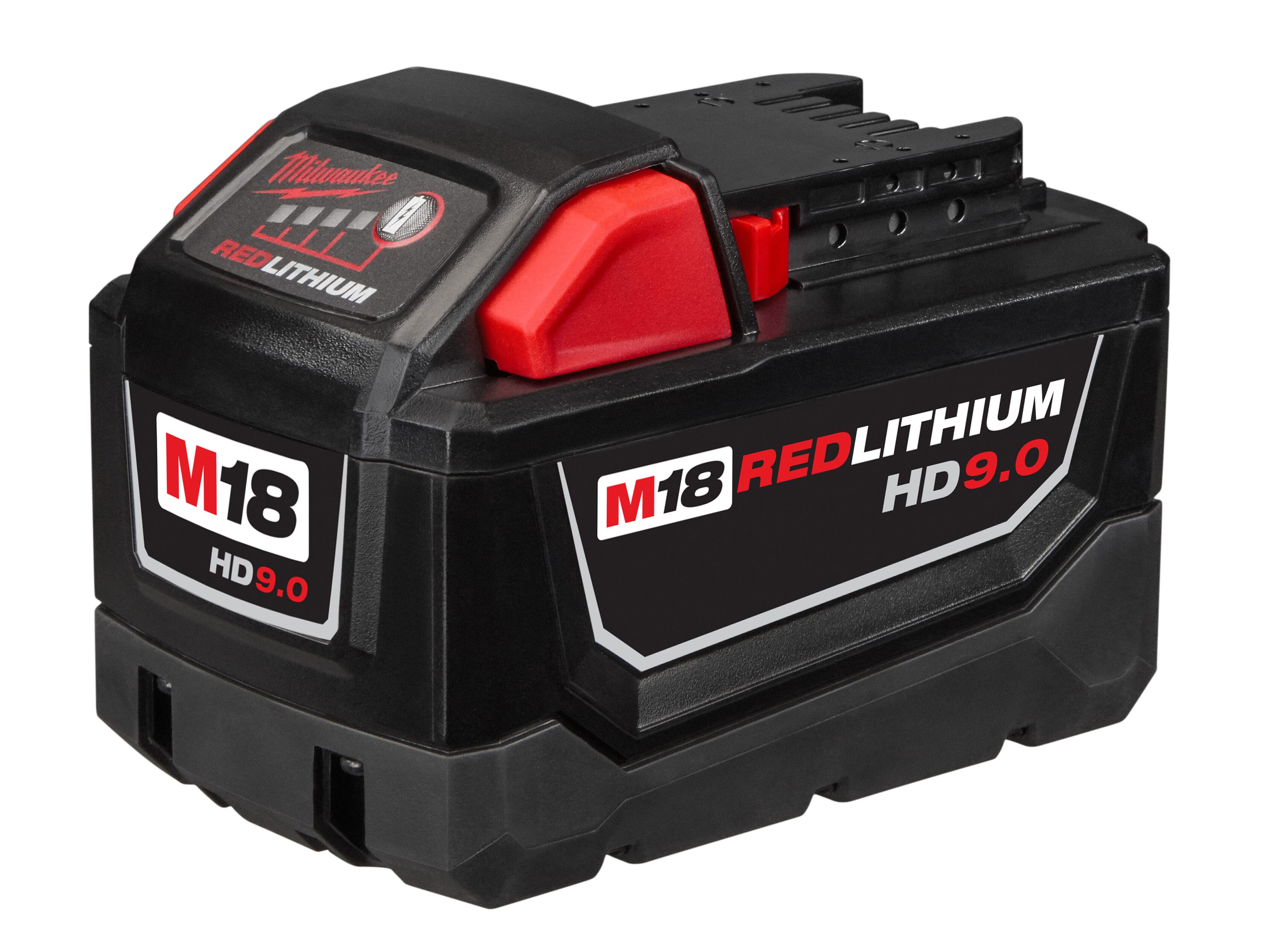 Milwaukee® M18™ REDLITHIUM™ 48-11-1852 Rechargeable Cordless Battery Pack, 5 Ah Lithium-Ion Battery, 18 VDC Charge, For Use With M18™ Cordless Power Tool